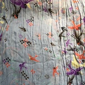 100% Cotton Scarf with Birds 🦢